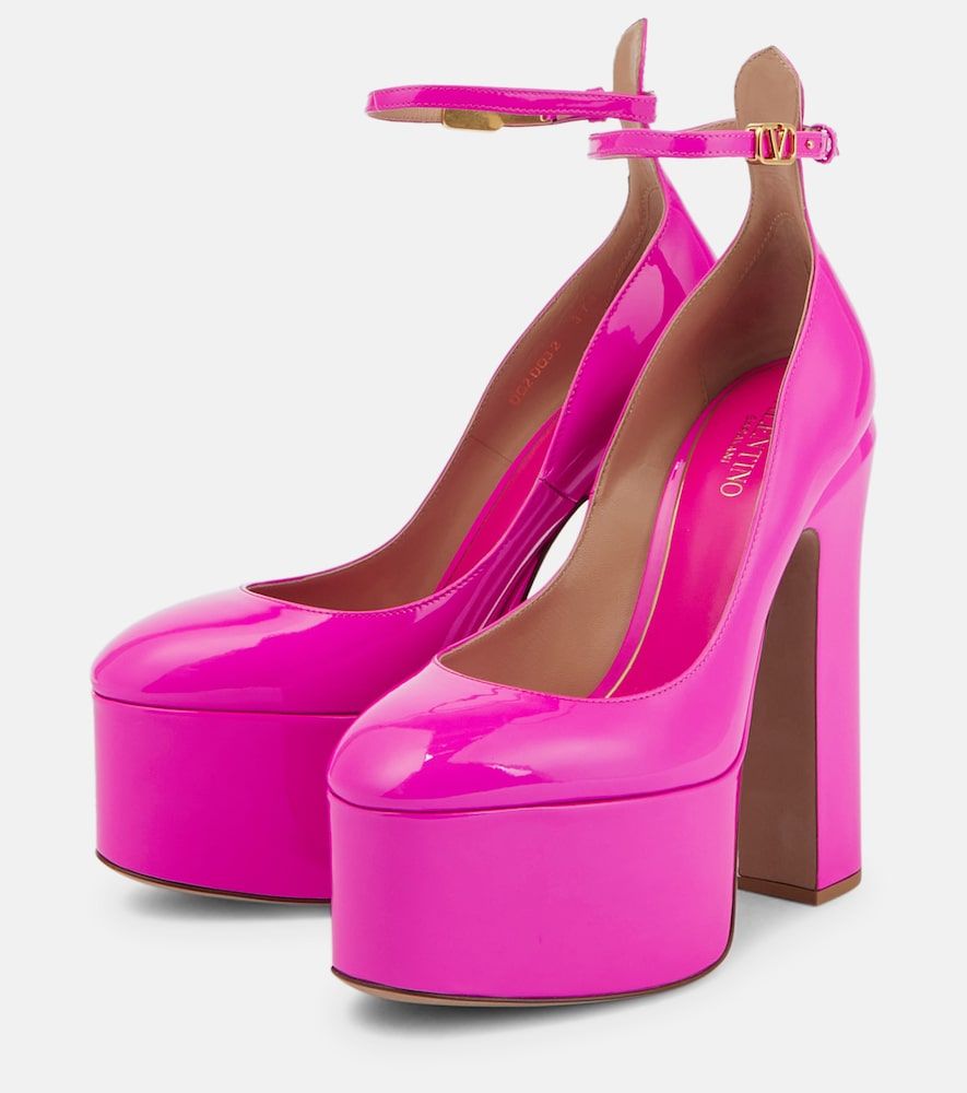 Plateau-Pumps Tan-Go 155 aus Lackleder - Valentino Garavani - Modalova