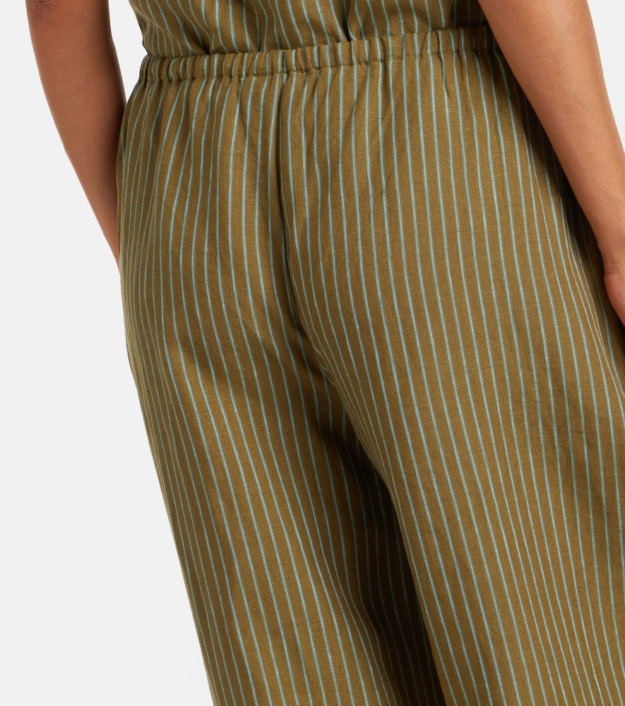 Pantalones anchos Mateo de lino a rayas - Staud - Modalova
