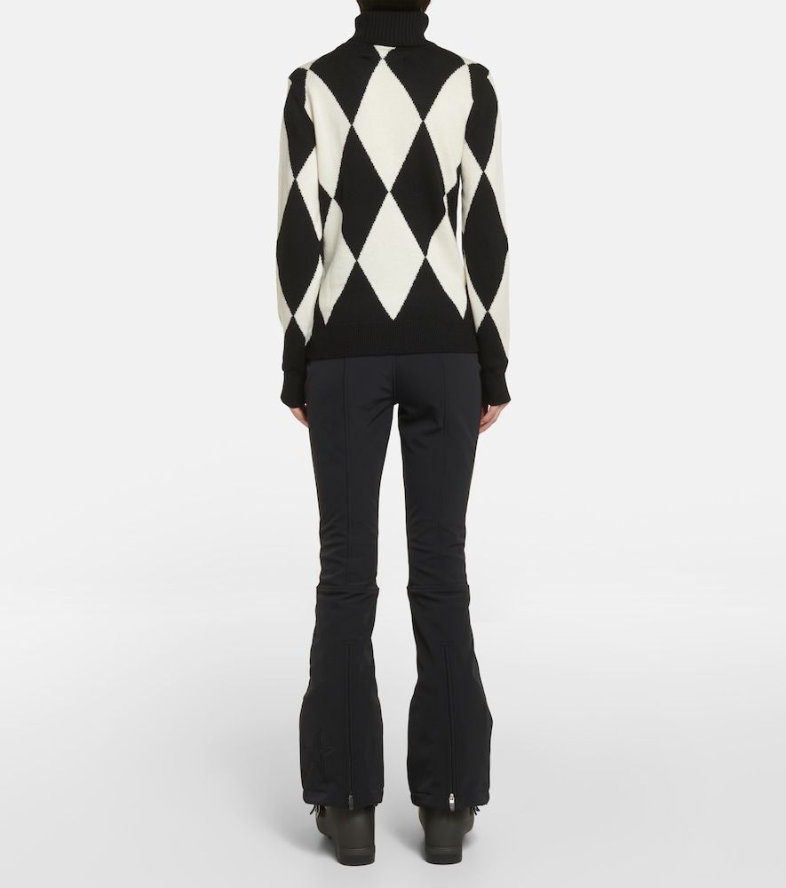 Jersey Diamond de lana de cuello alto - Perfect Moment - Modalova