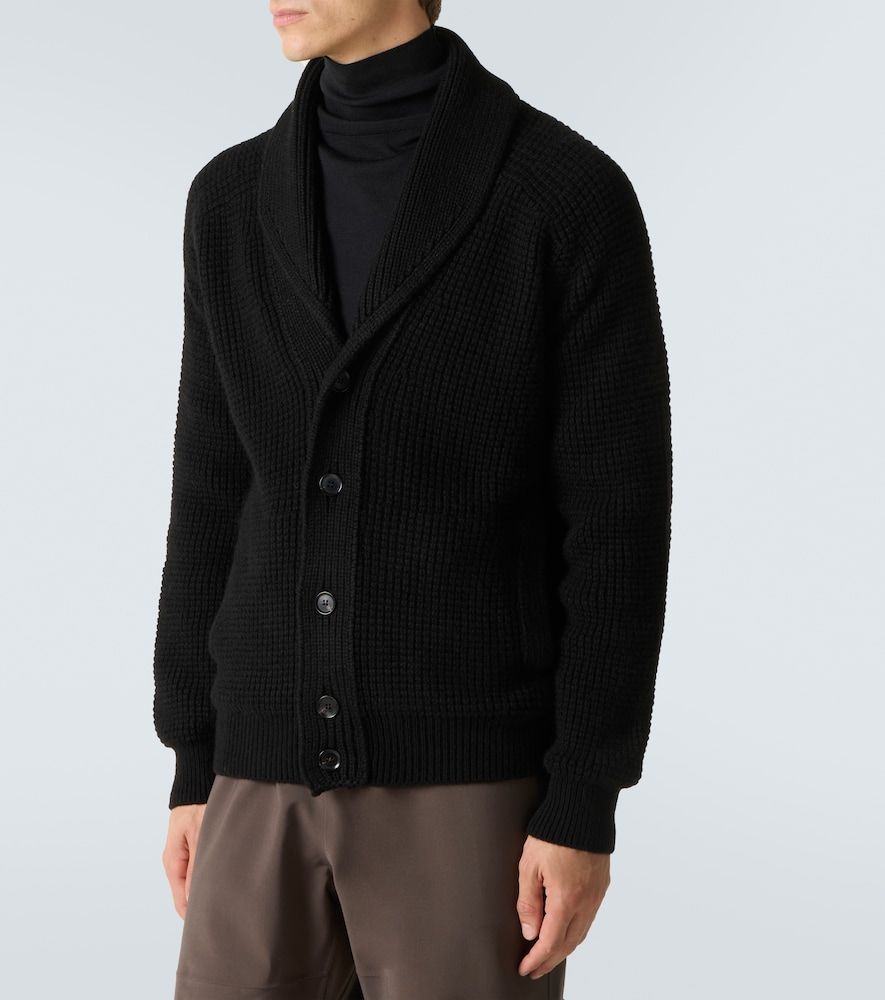 Waffle-knit cashmere-blend cardigan - Zegna - Modalova