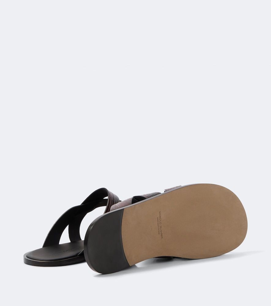 Sandalen Marvin aus Leder - Manolo Blahnik - Modalova
