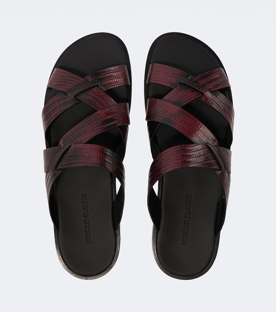 Sandalen Marvin aus Leder - Manolo Blahnik - Modalova