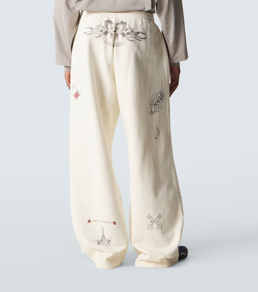 Pantalones deportivos de algodón estampados - Balenciaga - Modalova