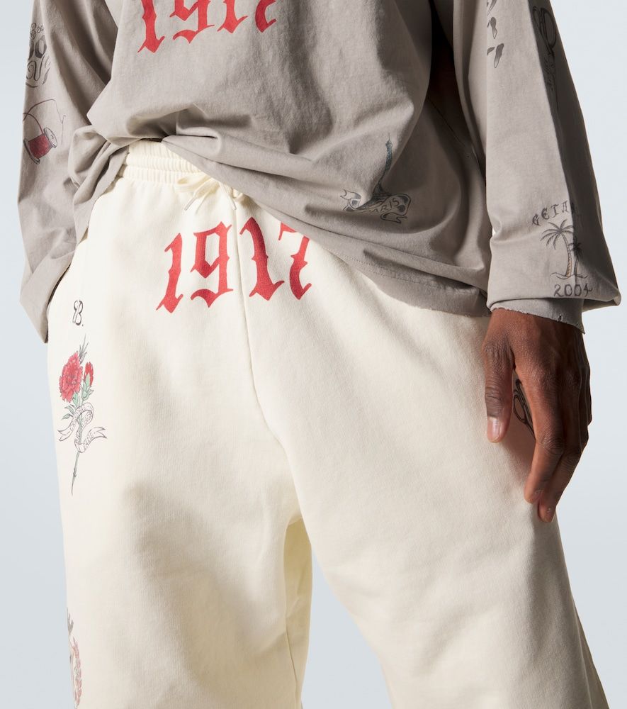 Pantalones deportivos de algodón estampados - Balenciaga - Modalova