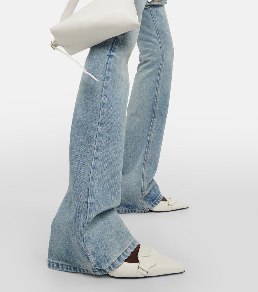 Courrèges Mid-Rise Wide-Leg Jeans - Courreges - Modalova