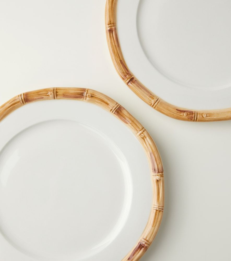 Set di 4 piatti da dessert Bamboo in ceramica - Les-Ottomans - Modalova