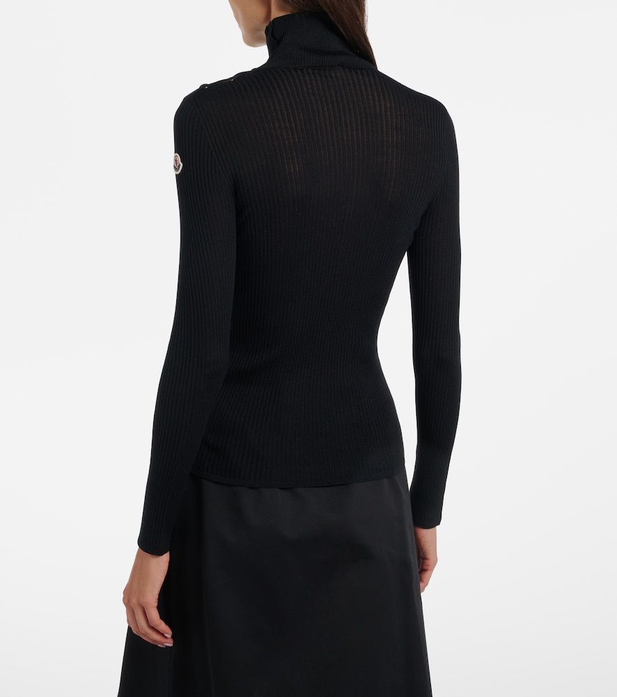 Jersey de cuello alto de lana virgen - Moncler - Modalova