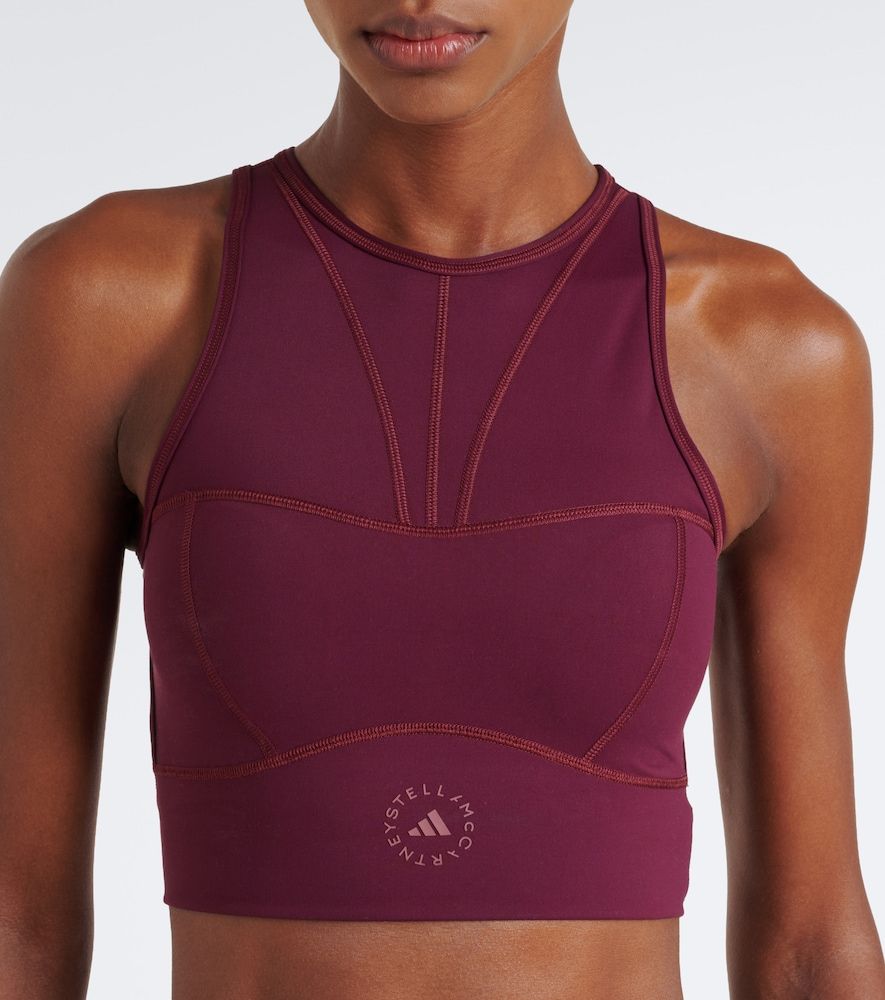 Crop top con logo - Adidas by Stella McCartney - Modalova