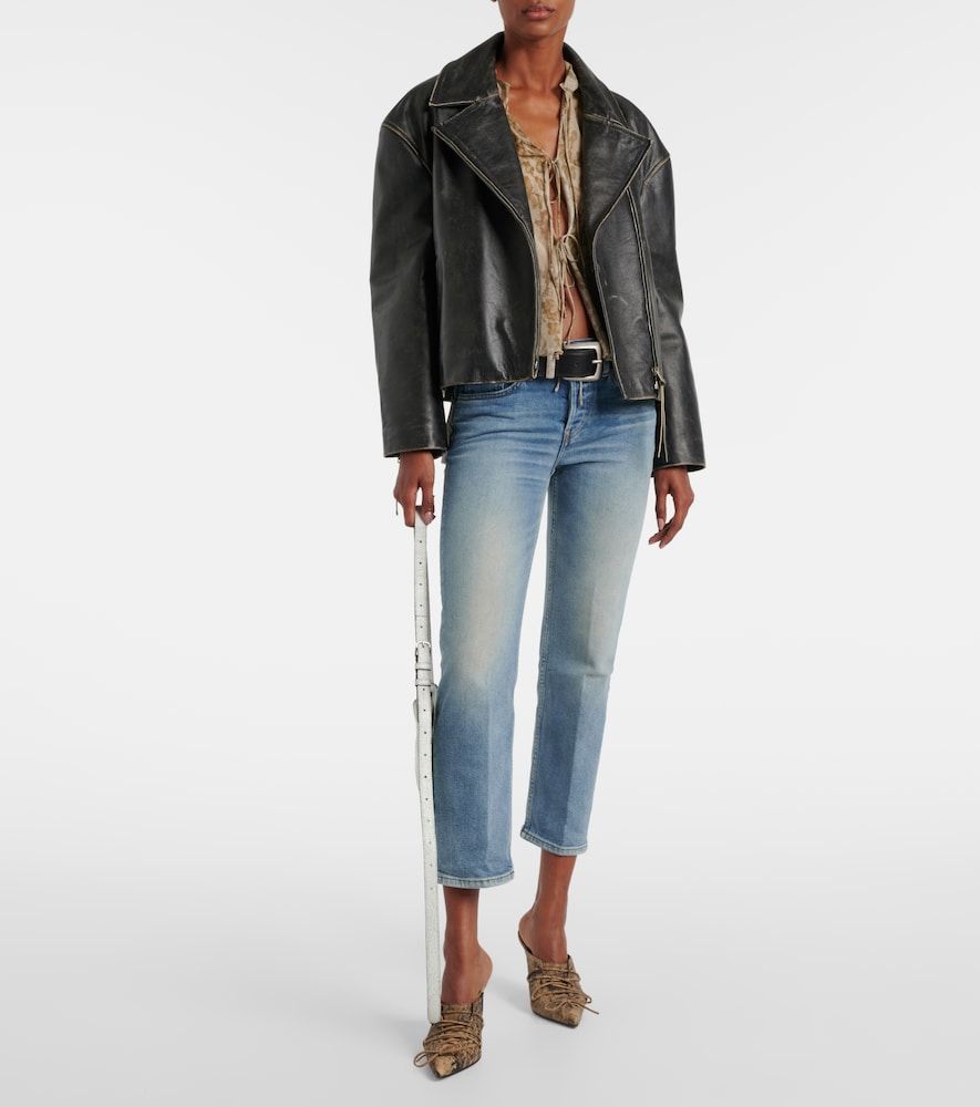 Straight Mid-Rise Jeans Stove Pipe - Re/Done - Modalova