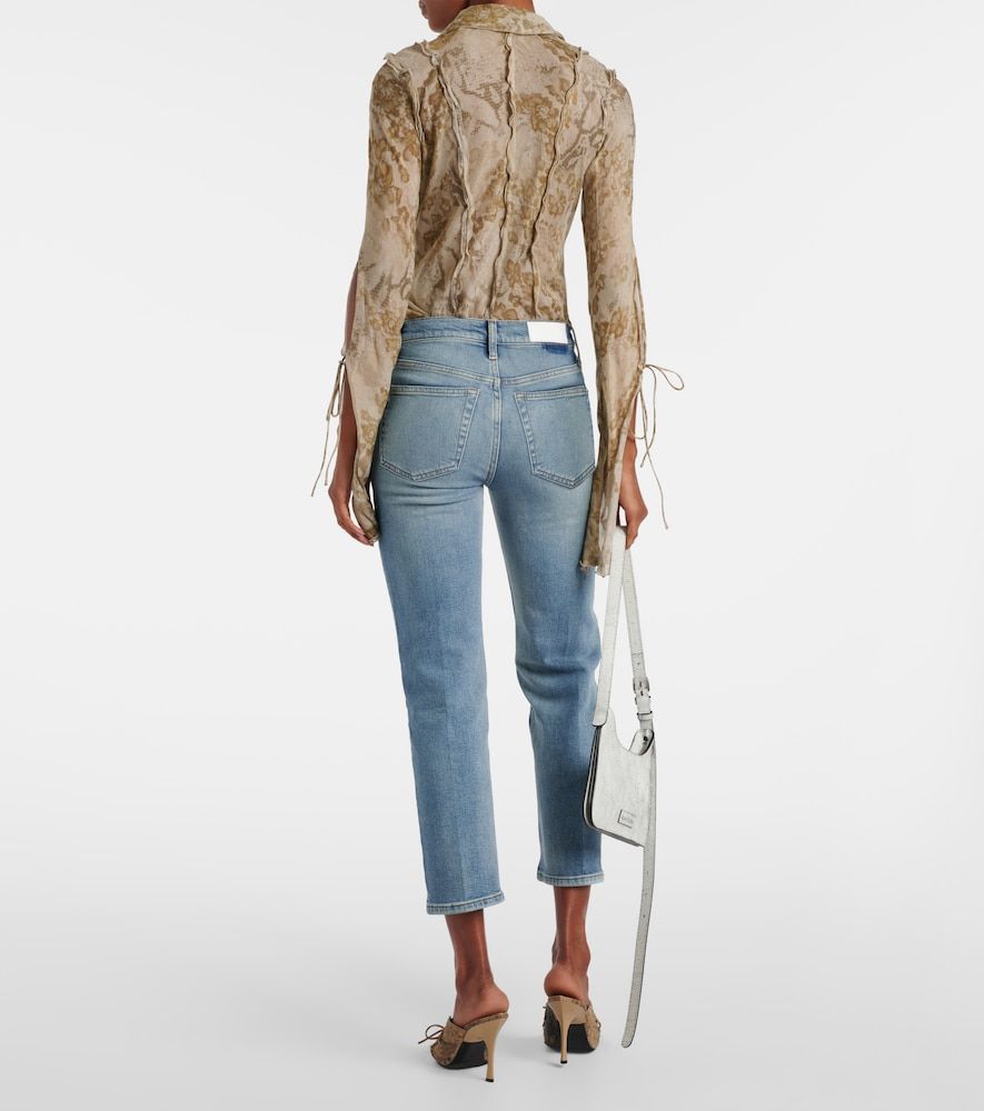 Straight Mid-Rise Jeans Stove Pipe - Re/Done - Modalova