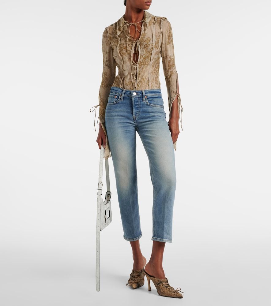 Straight Mid-Rise Jeans Stove Pipe - Re/Done - Modalova