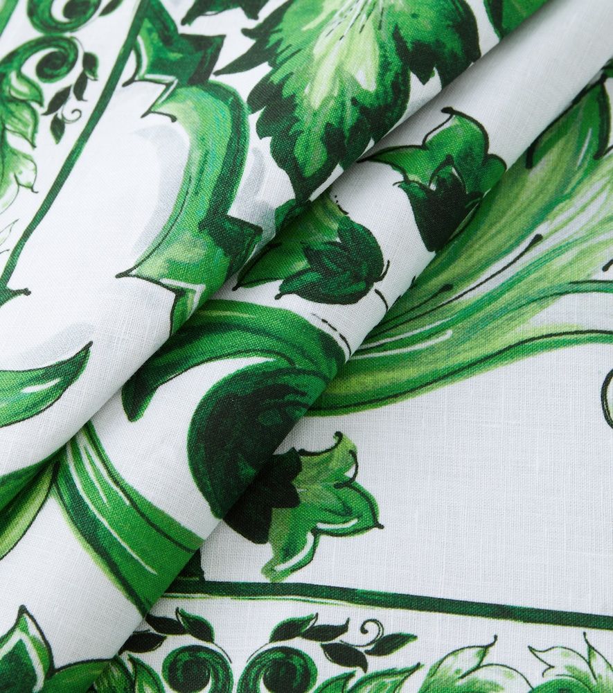 Salvamantel y servilleta Majolica de lino - Dolce&Gabbana Casa - Modalova