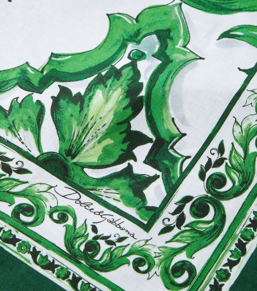 Salvamantel y servilleta Majolica de lino - Dolce&Gabbana Casa - Modalova