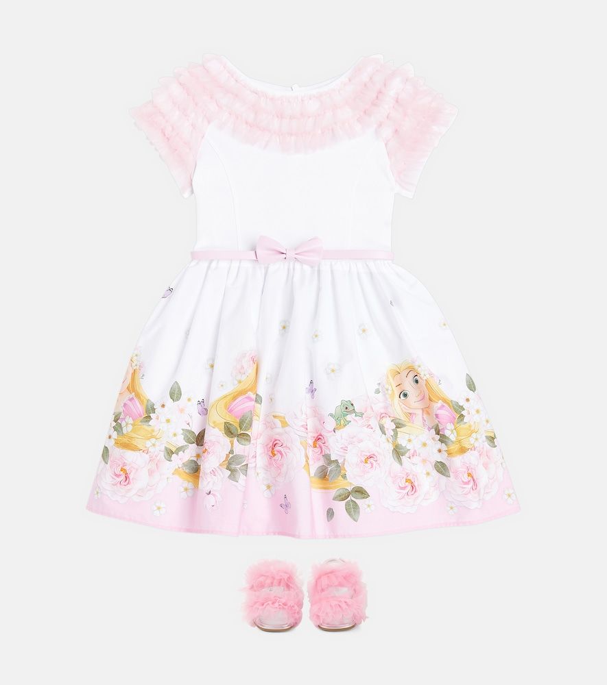 Vestido de algodón estampado - Monnalisa - Modalova