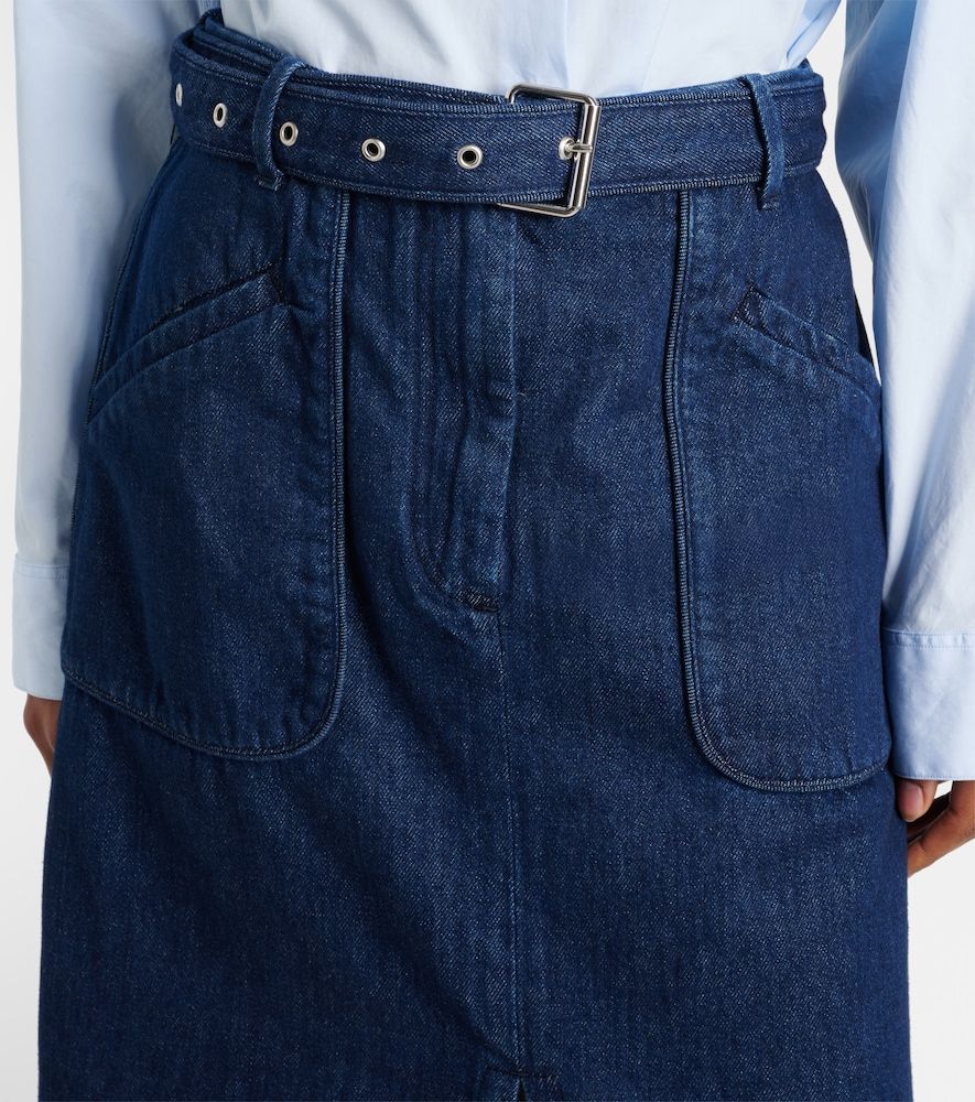 Dries Van Noten Gonna midi di jeans - Dries Van Noten - Modalova