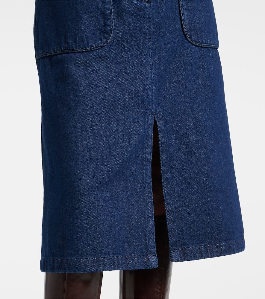 Dries Van Noten Gonna midi di jeans - Dries Van Noten - Modalova