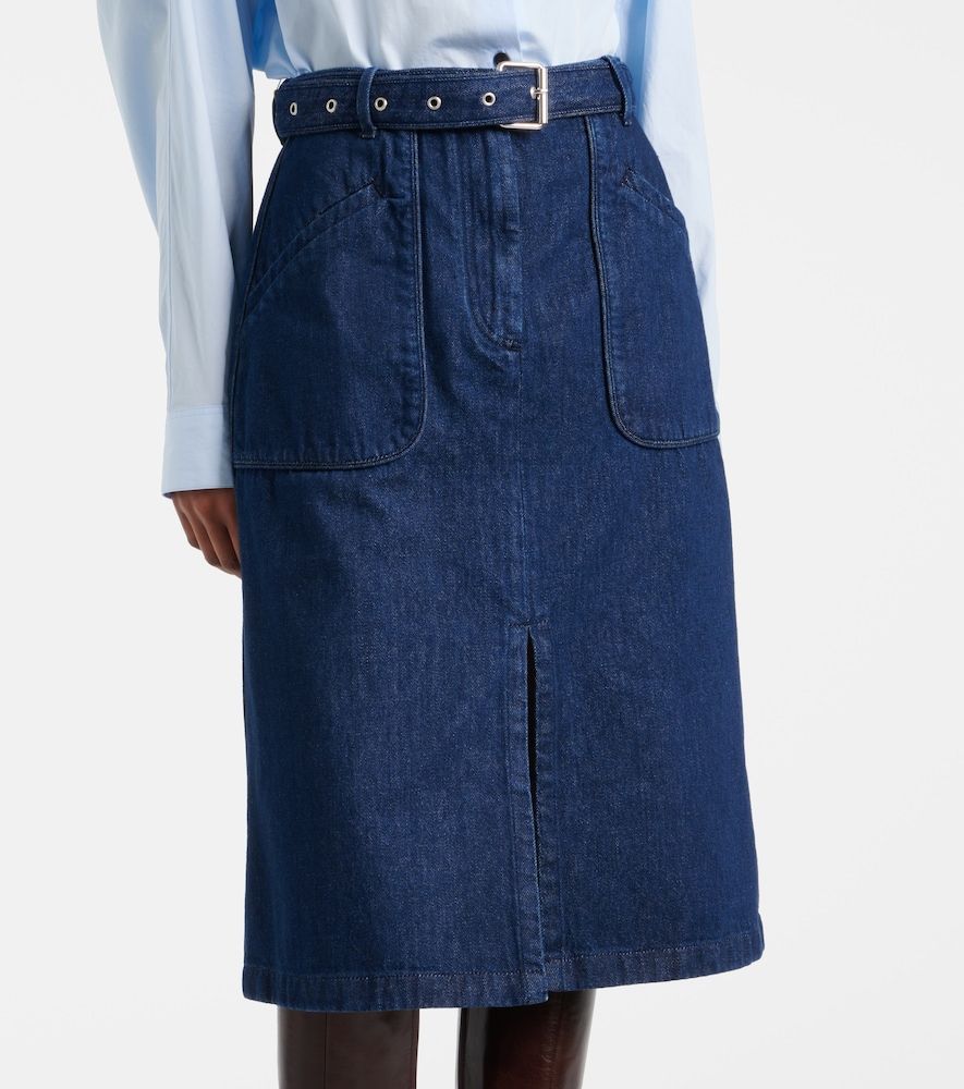 Dries Van Noten Gonna midi di jeans - Dries Van Noten - Modalova