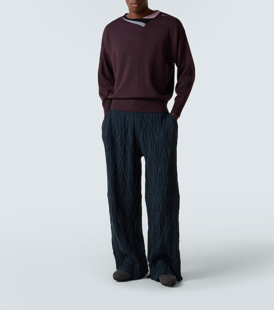 Pantaloni a gamba larga Raday in cotone - Kiko Kostadinov - Modalova