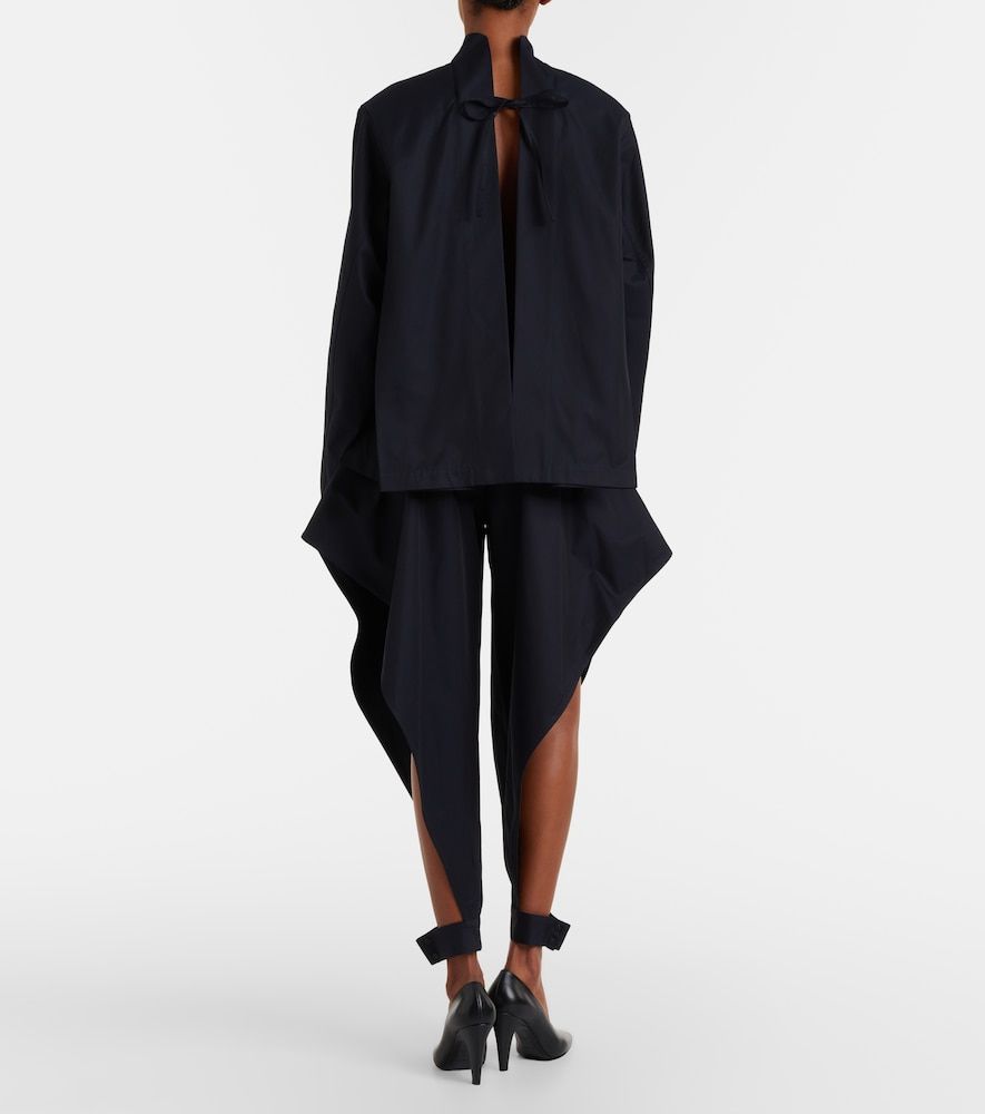 Alaïa Pantalones tapered de gabardina de algodón - Alaia - Modalova