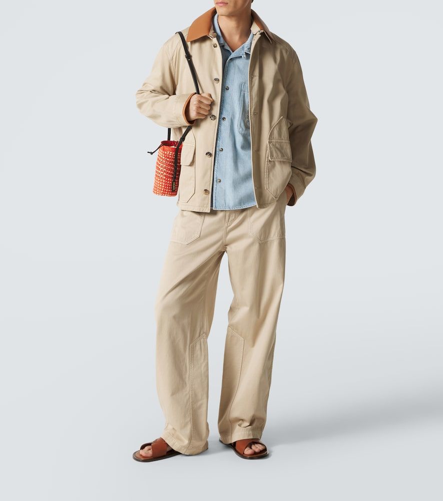 Paula's Ibiza cotton canvas straight pants - Loewe - Modalova