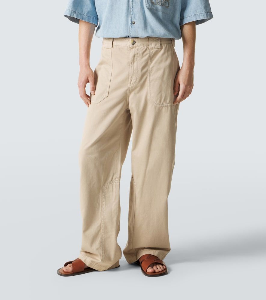 Paula's Ibiza cotton canvas straight pants - Loewe - Modalova
