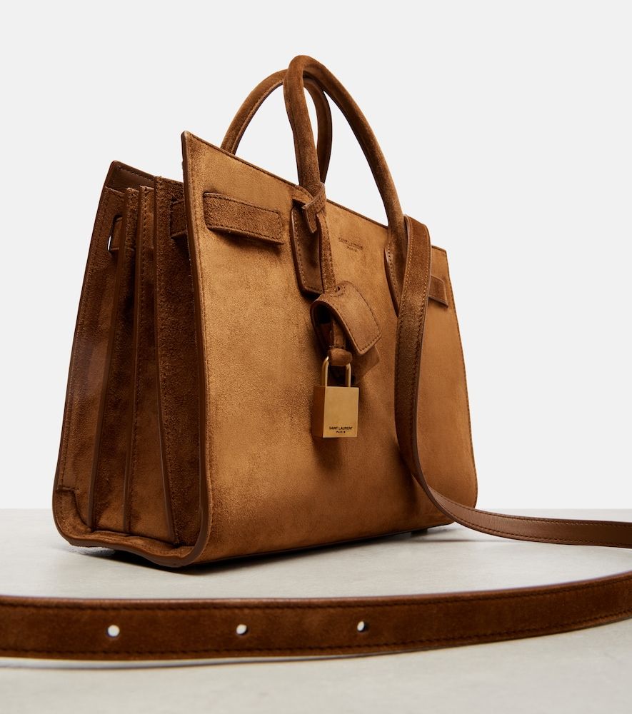Borsa Sac De Jour Mini in suede - Saint Laurent - Modalova