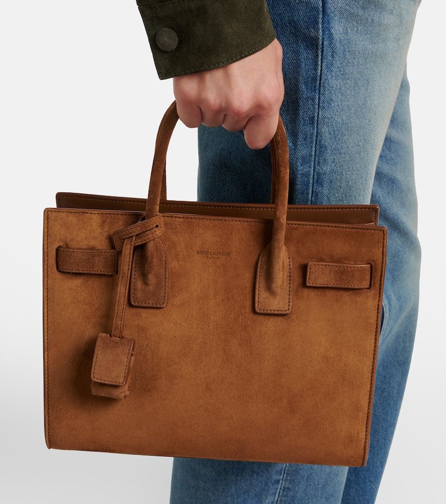 Borsa Sac De Jour Mini in suede - Saint Laurent - Modalova