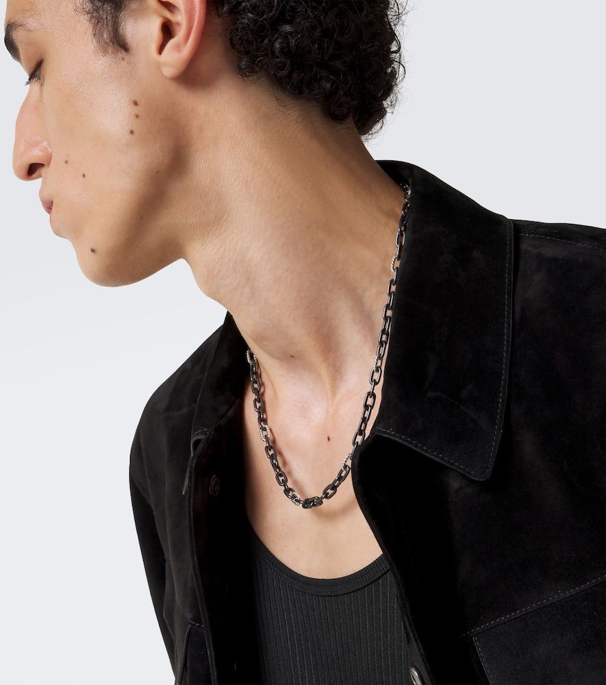 DY MadisonÂ® titanium and sterling silver chain necklace - David Yurman - Modalova
