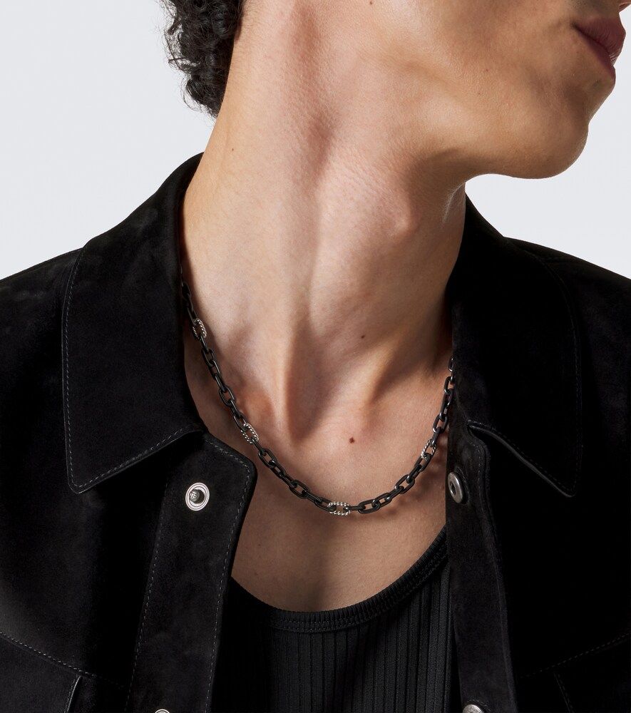 DY MadisonÂ® titanium and sterling silver chain necklace - David Yurman - Modalova