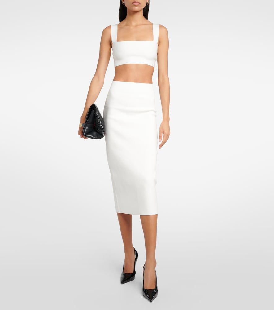 Cropped-Top Body aus Strick - Victoria Beckham - Modalova