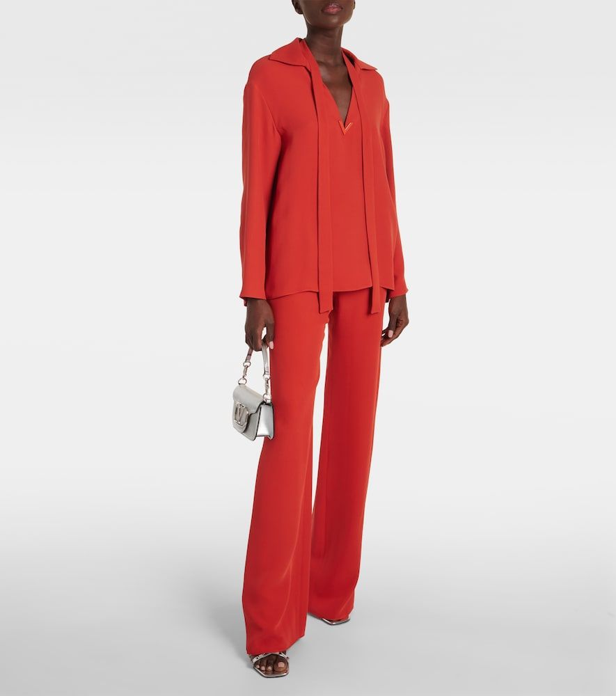 Valentino Tie-neck silk blouse - Valentino - Modalova