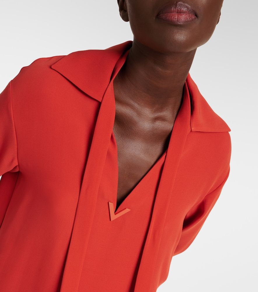 Valentino Tie-neck silk blouse - Valentino - Modalova