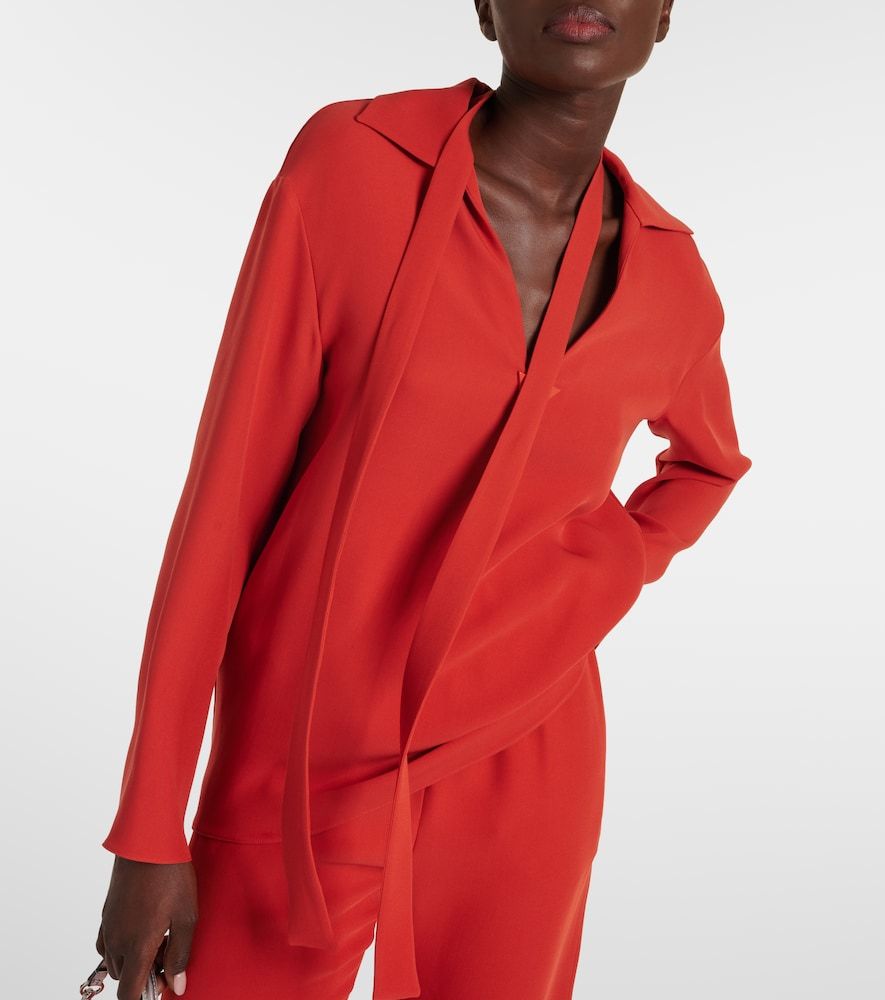 Valentino Tie-neck silk blouse - Valentino - Modalova