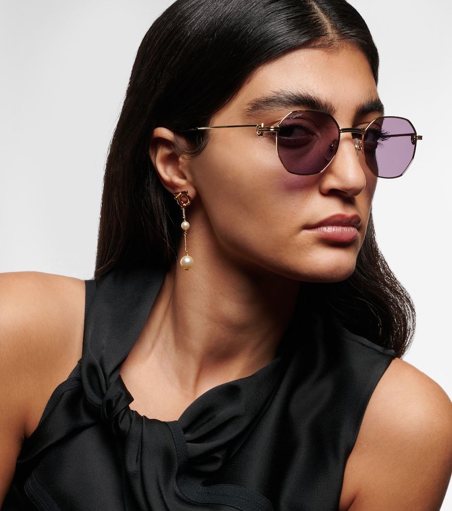 Occhiali da sole Première rotondi - Cartier Eyewear Collection - Modalova