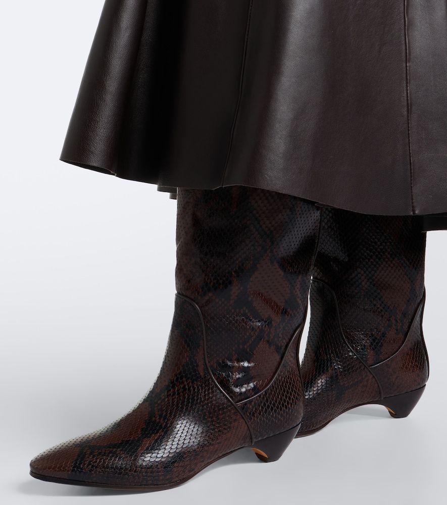 Allegra leather knee-high boots - Le Monde Beryl - Modalova