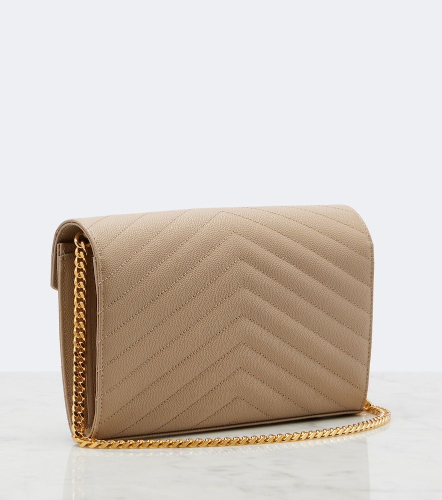 Cassandre matelasse leather wallet on chain - Saint Laurent - Modalova
