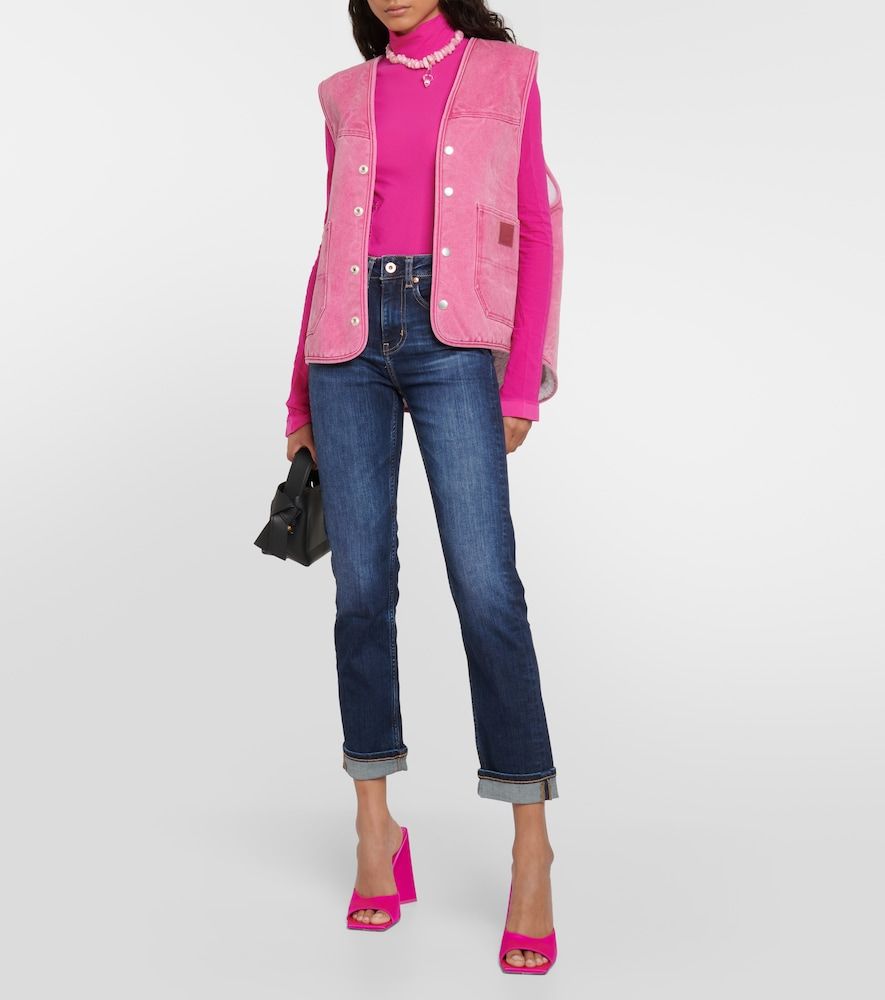 Mid-Rise Slim Jeans Girlfriend - AG Jeans - Modalova