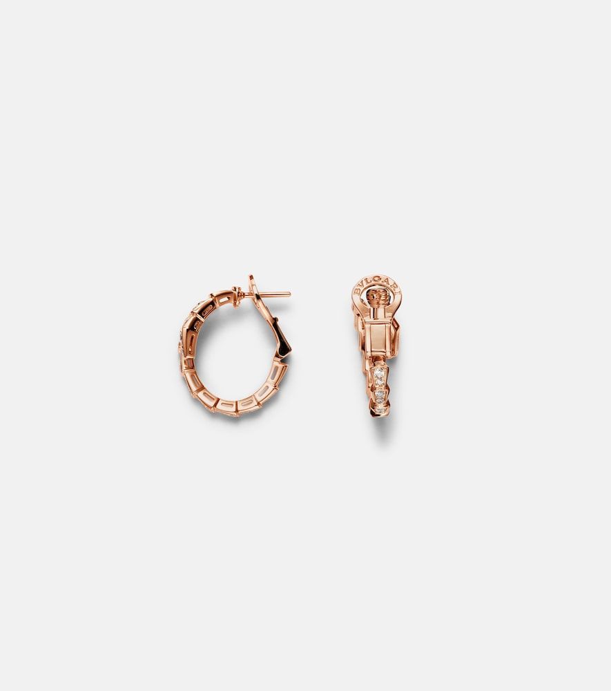 Orecchini Serpenti Viper in rosa 18kt con diamanti - Bvlgari - Modalova