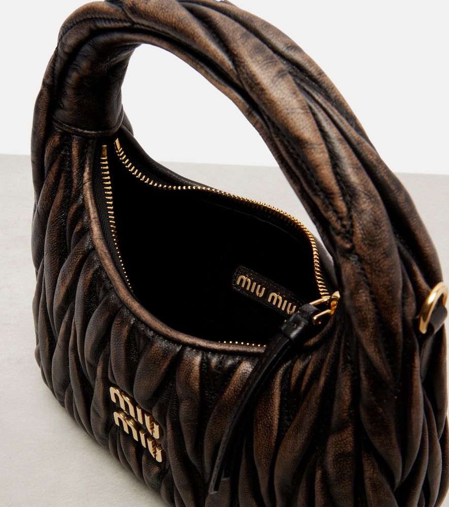 Tote Bag Wander Small aus Matelassé-Leder - Miu Miu - Modalova