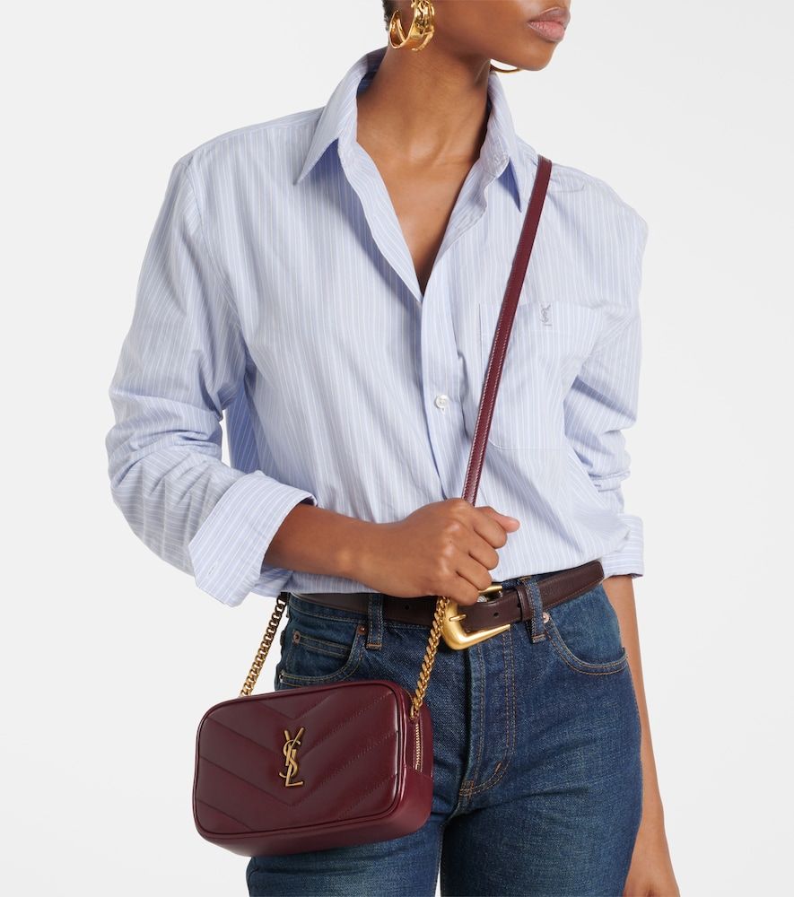 Schultertasche Loulou Mini aus Matelassé-Leder - Saint Laurent - Modalova