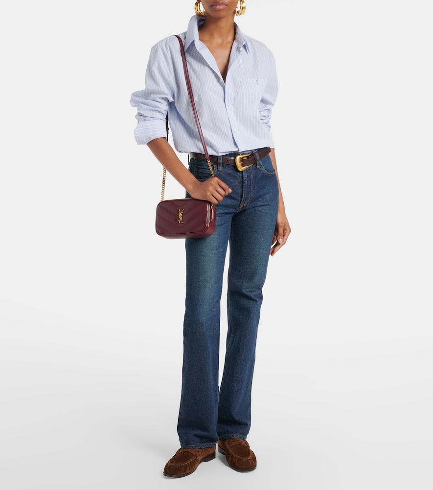 Schultertasche Loulou Mini aus Matelassé-Leder - Saint Laurent - Modalova