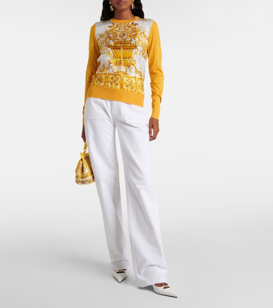 Jersey Majolica de seda - Dolce&Gabbana - Modalova