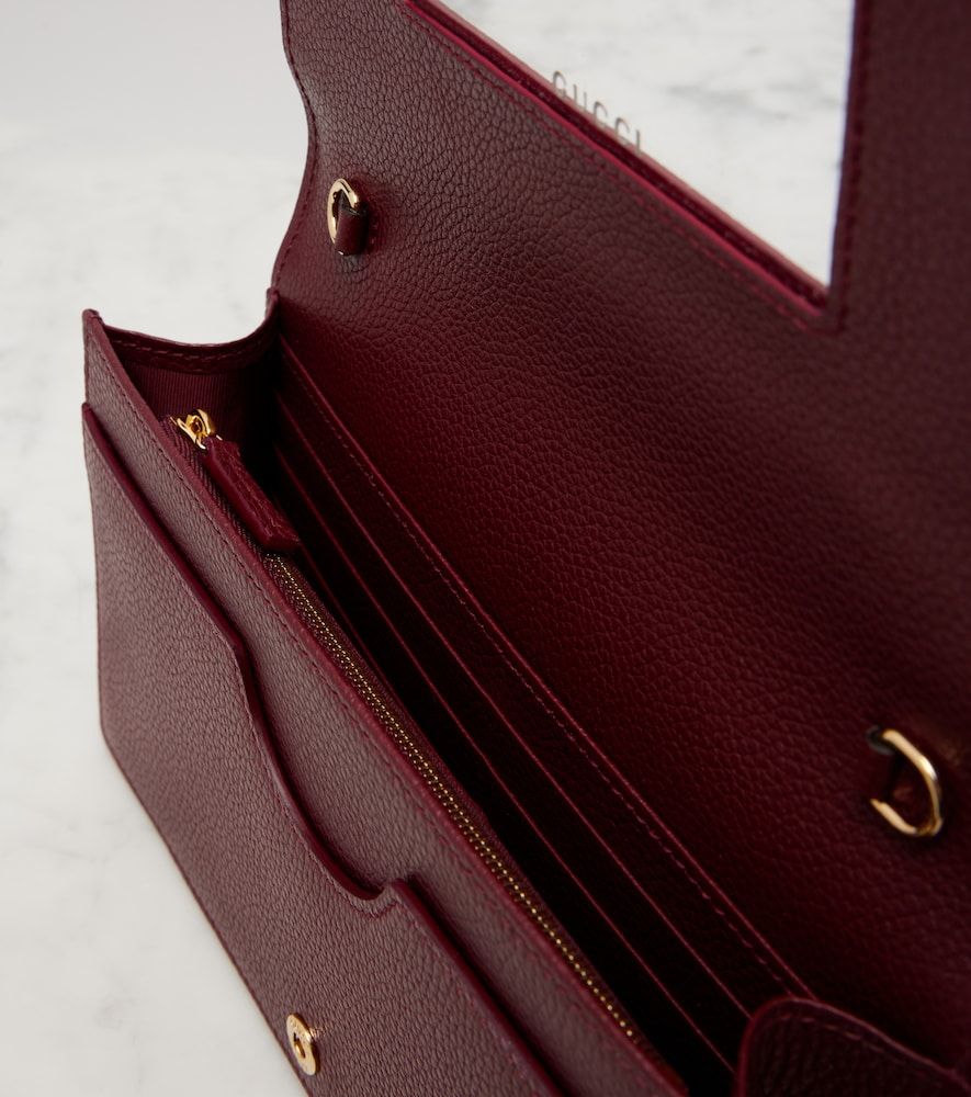 Cartera con cadena GG Petite Marmont de piel - Gucci - Modalova