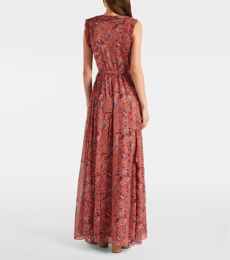 Aida ruffled silk-blend chiffon maxi dress - Ulla Johnson - Modalova
