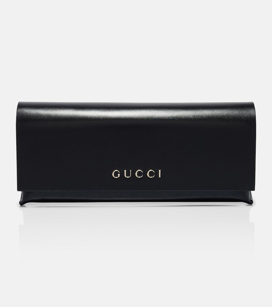 Occhiali da sole ovali Interlocking G con cristalli - Gucci - Modalova