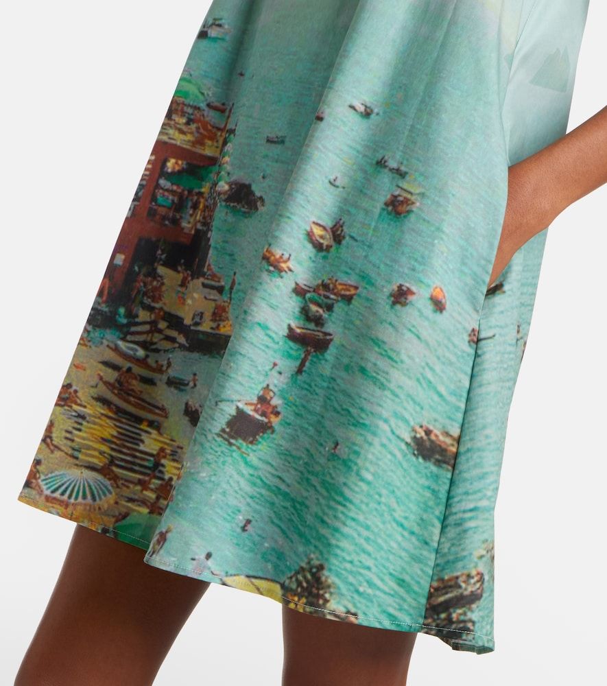 Vestido corto Brio de algodón estampado - Staud - Modalova