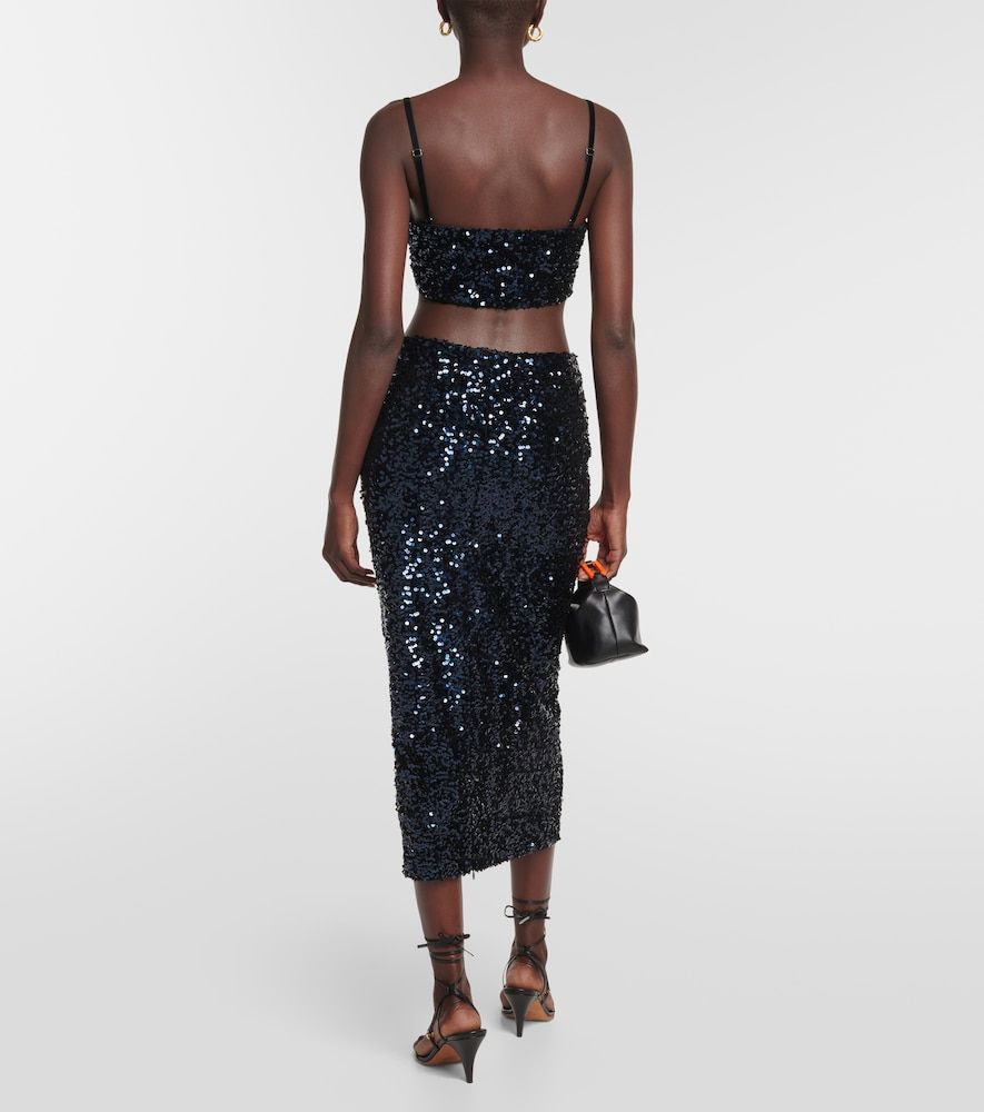 Crop top con lentejuelas - Dorothee Schumacher - Modalova