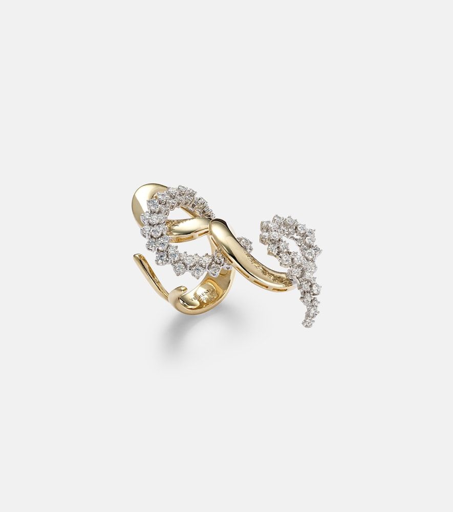 Anillo Golden Strada de oro de 18 ct con diamantes - Yeprem - Modalova