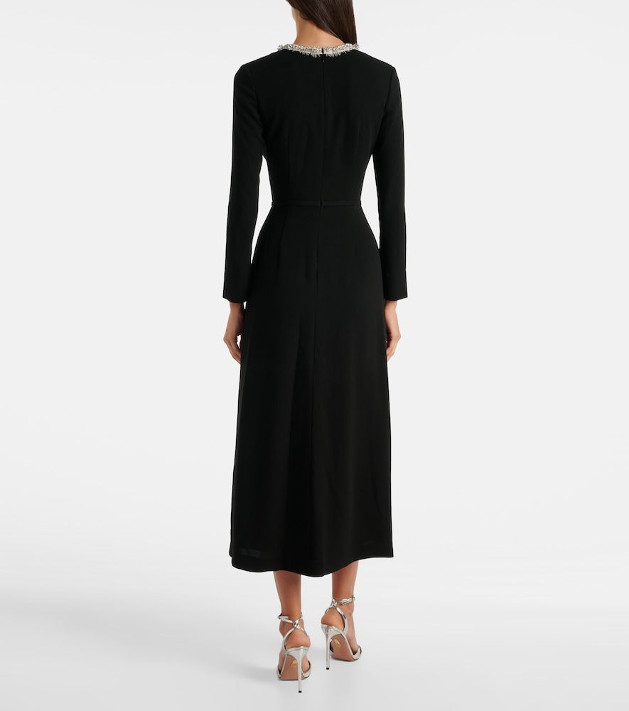 Esther embellished crepe and plisse midi dress - Simkhai - Modalova
