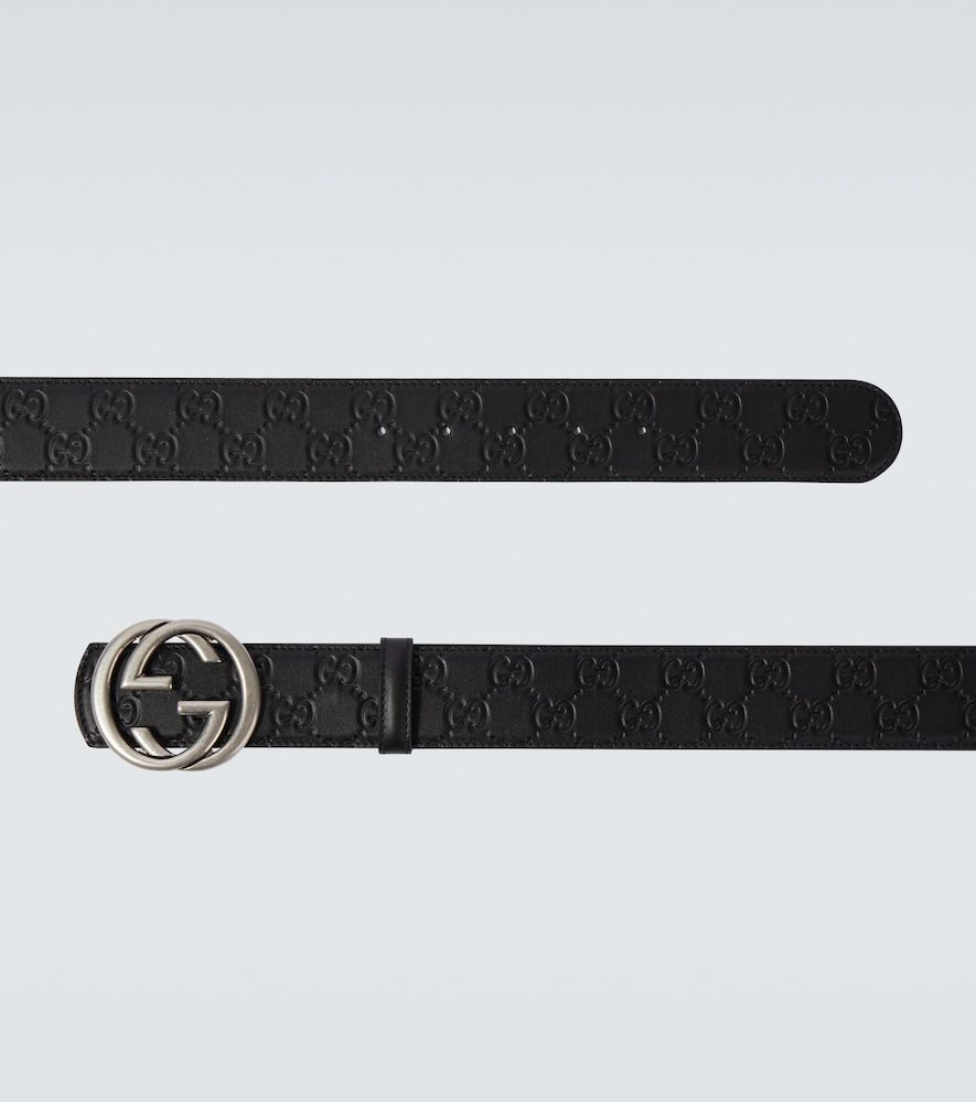 Cintura reversibile Interlocking G in pelle - Gucci - Modalova